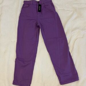 MOTEL ROCKS PURPLE STRAIGHT LEG JEANS